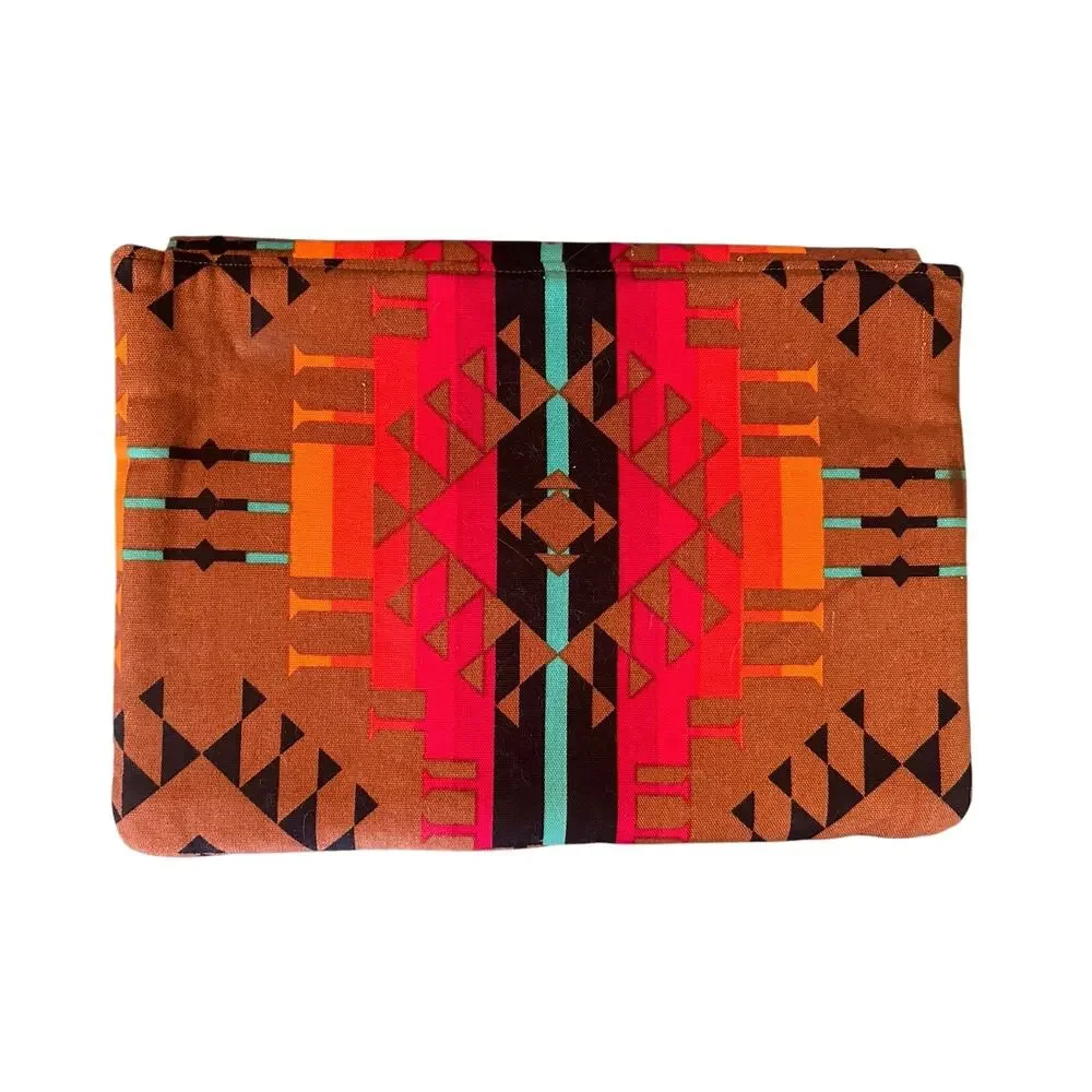 Southwest Print Laptop Sleeve 10x14” – Padded iPad Case with Organizer Pockets